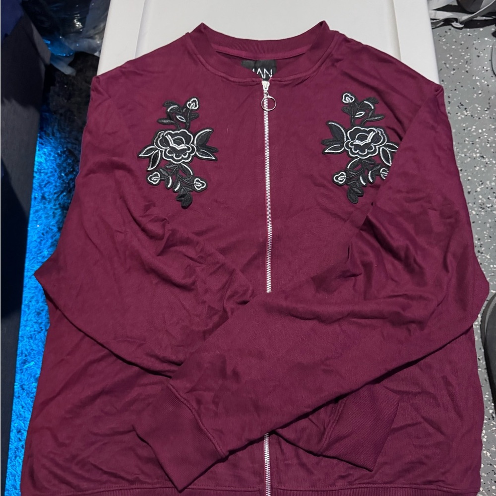 BoohooMAN Maroon Jacket